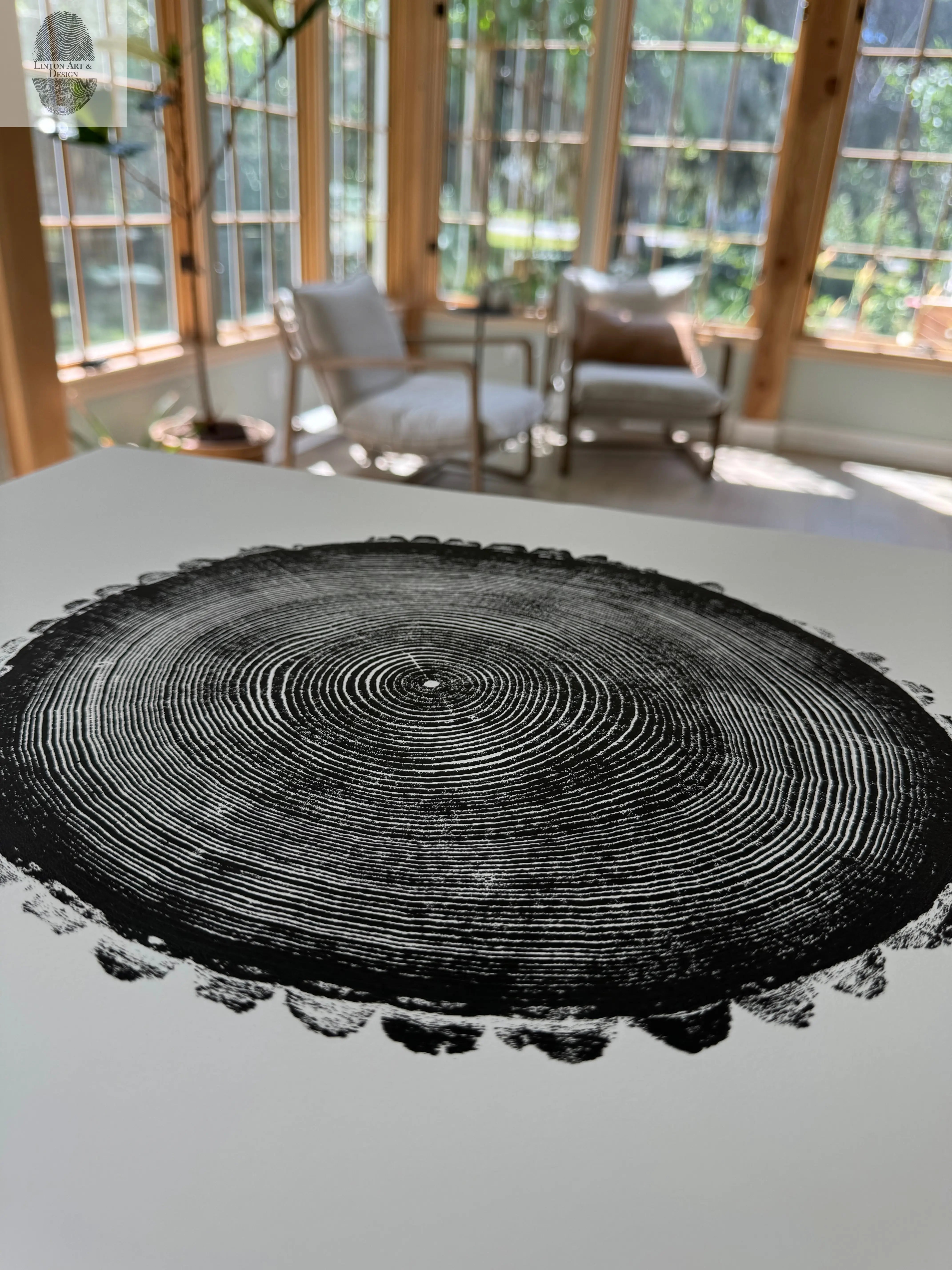 New Hampshire Ash: Beautiful Tree Ring Prints and Woodblock Art