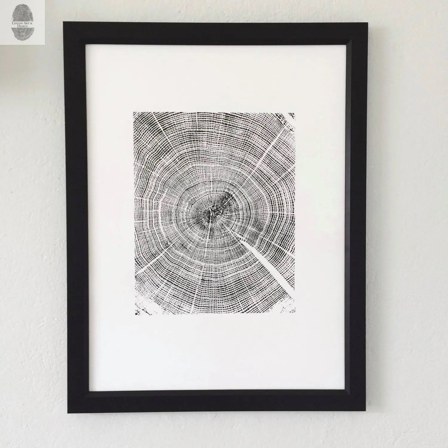 Oak Tree Ring Print- 18x24 print