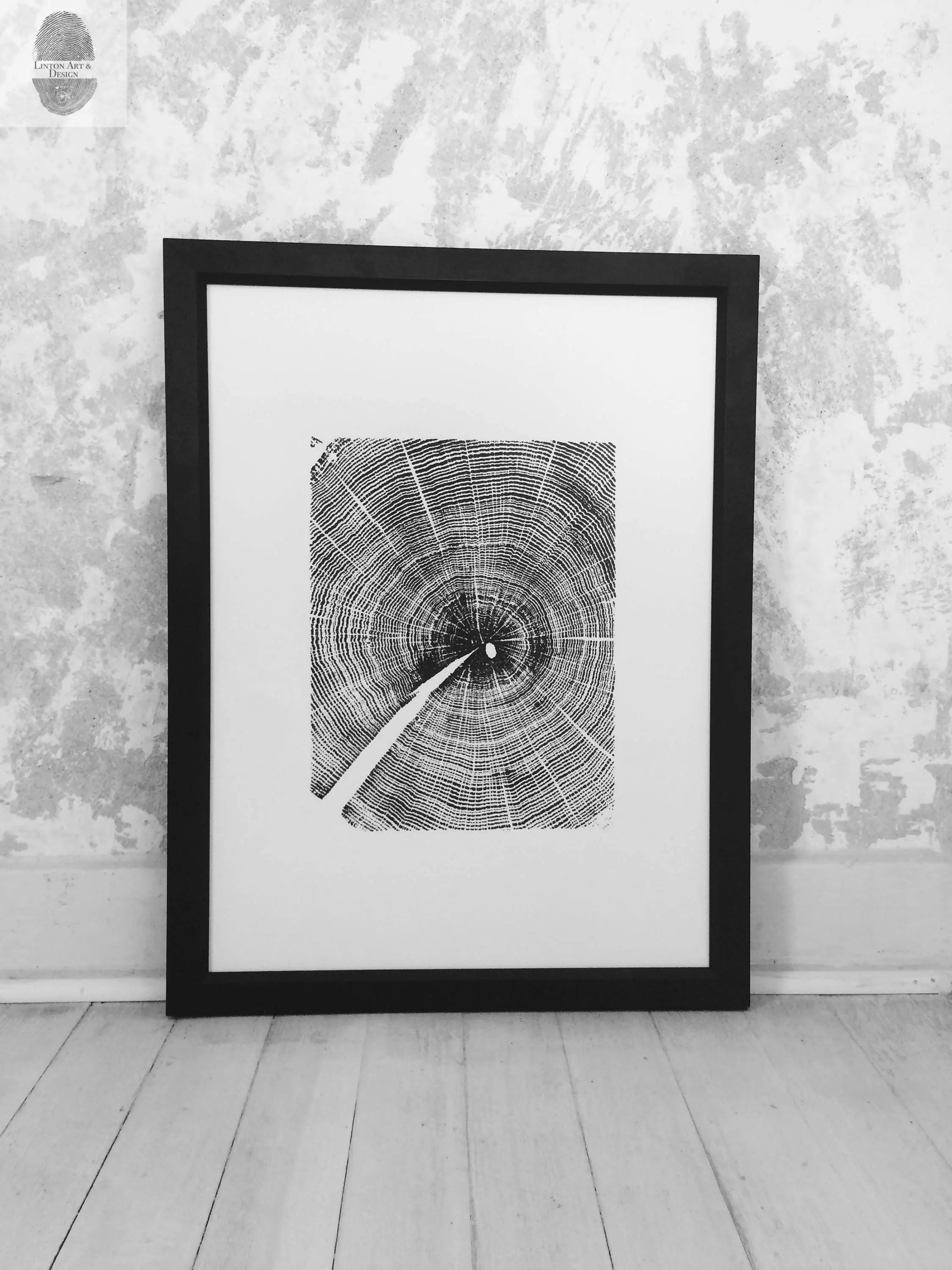 Oak Tree Ring Print- 18x24 print