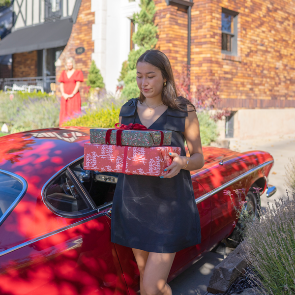 Alani Bow Trapeze Mini Dress