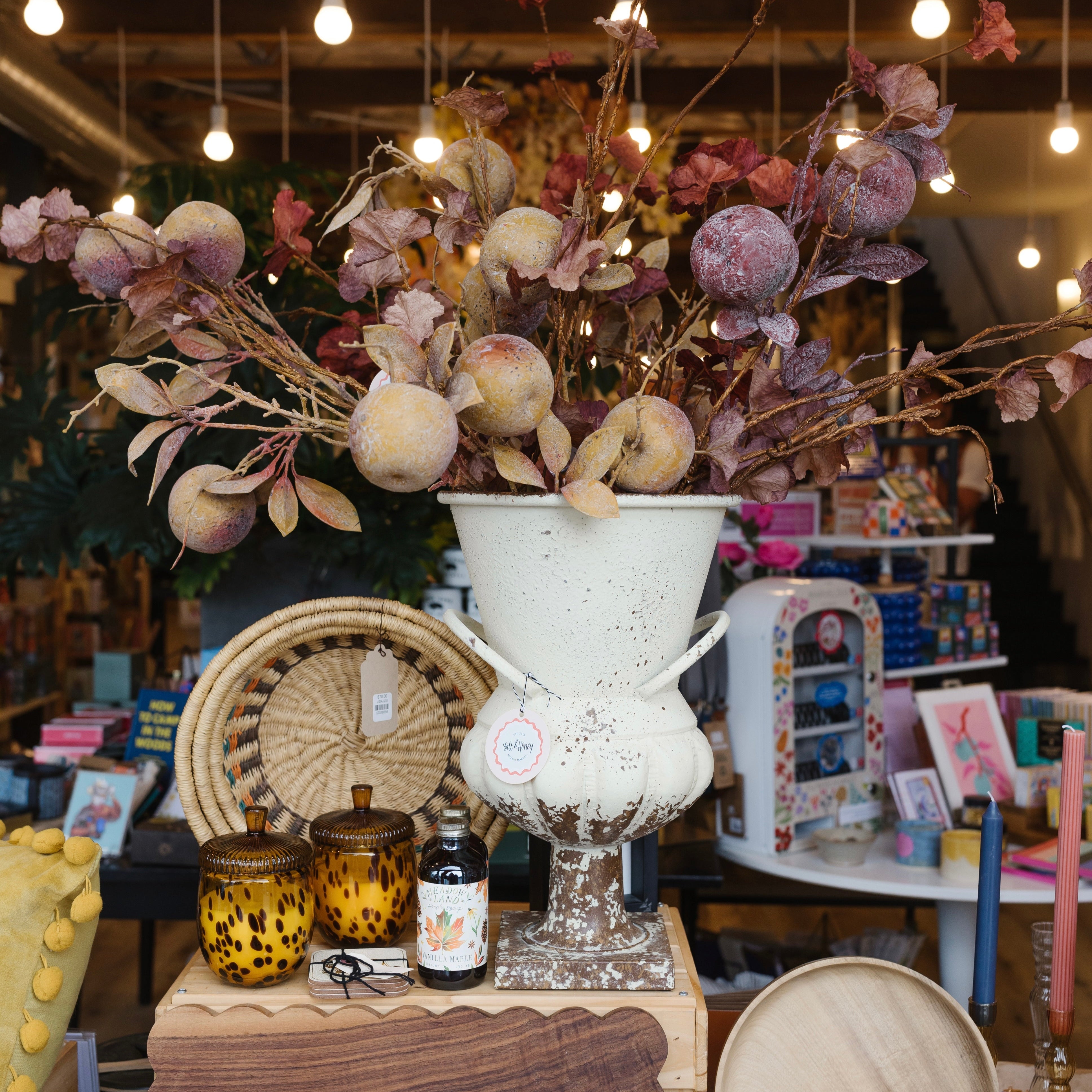 Vase with branches, small shop