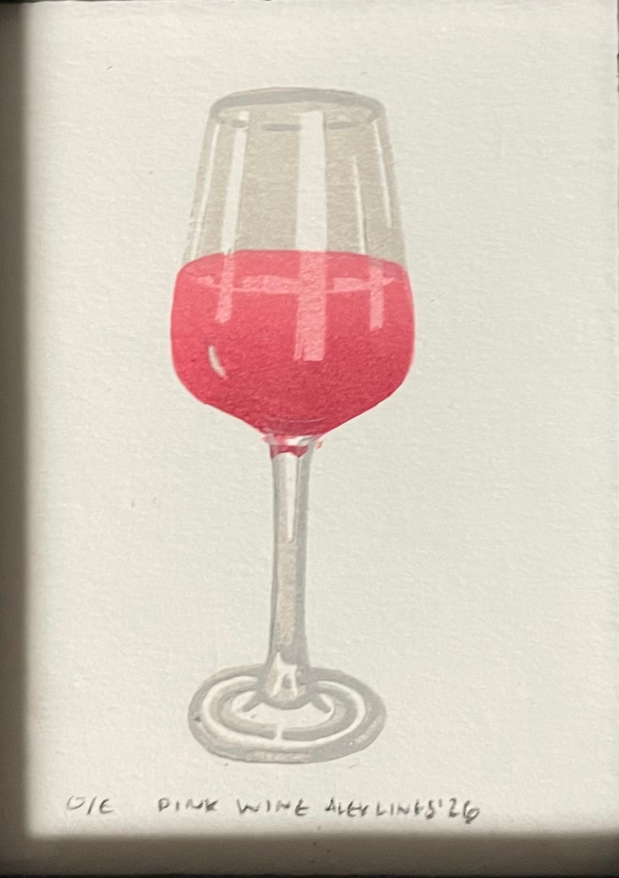 Pink Wine Print