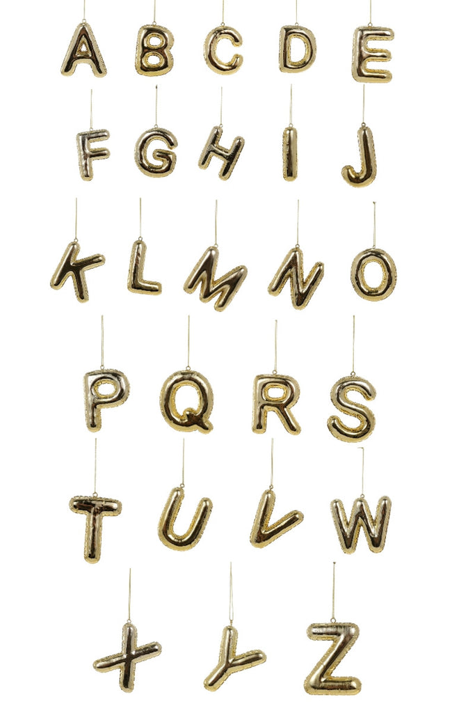 Treat yourself to a bit of classic bling with these electroplated letters! Each letter is dipped in a shining metal to make a fun, unique ornament that adds a touch of sparkle to any tree. From A to Z, have a blast in the alphabet game!