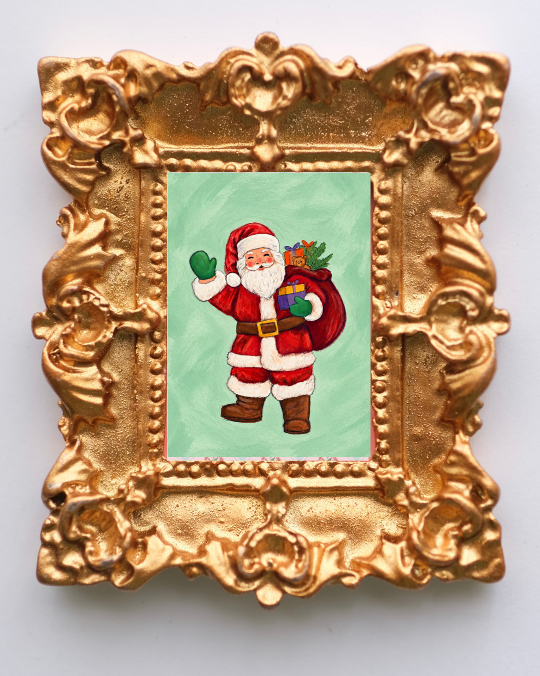 Santa Framed Magnet