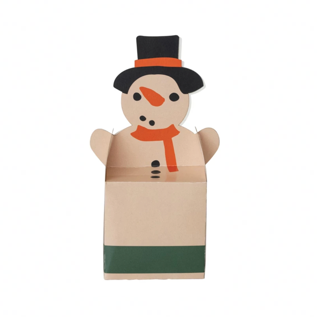 Snowman Shaped Gift Box