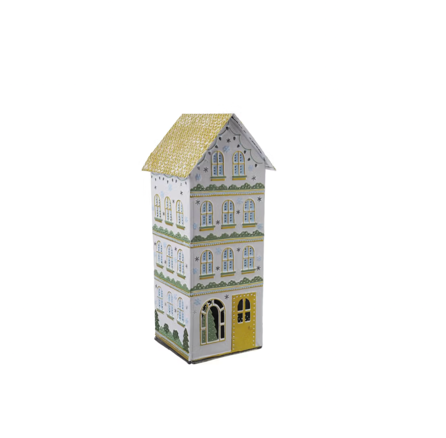 Painted Metal Holiday House - Large