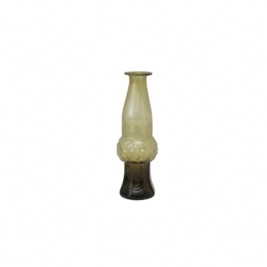 Hand-Blown Glass Vase - Green