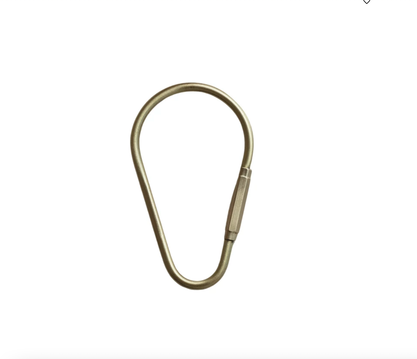 Brass Carabiner Key Ring