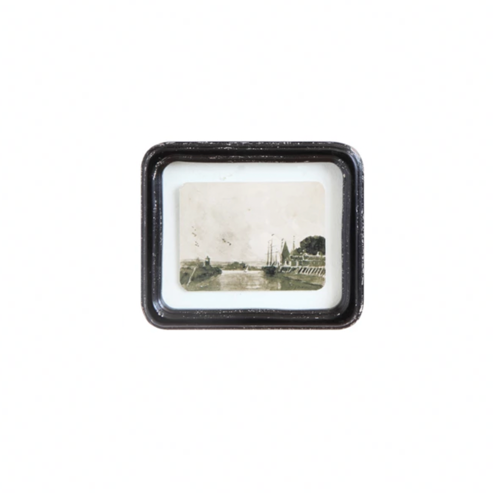 Distressed Wood Framed Wall Decor - Sailboat