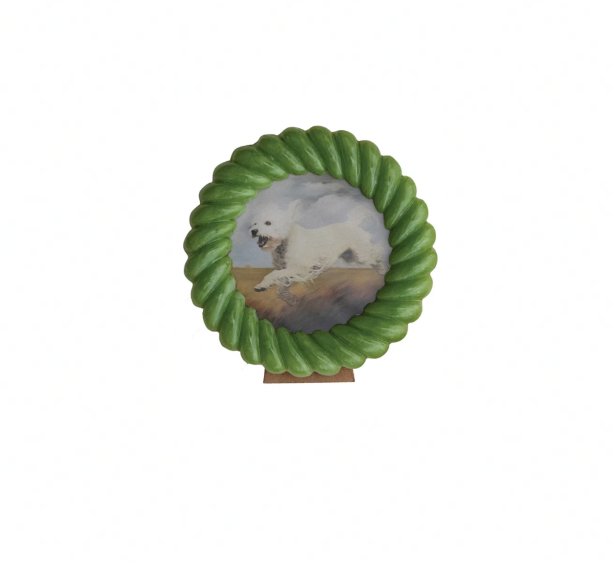 Resin Ball Twisted Photo Frame - Green