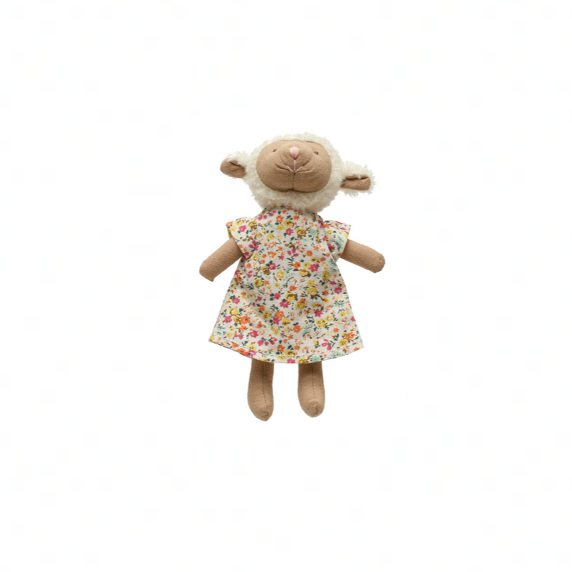 Lamb toy with dress