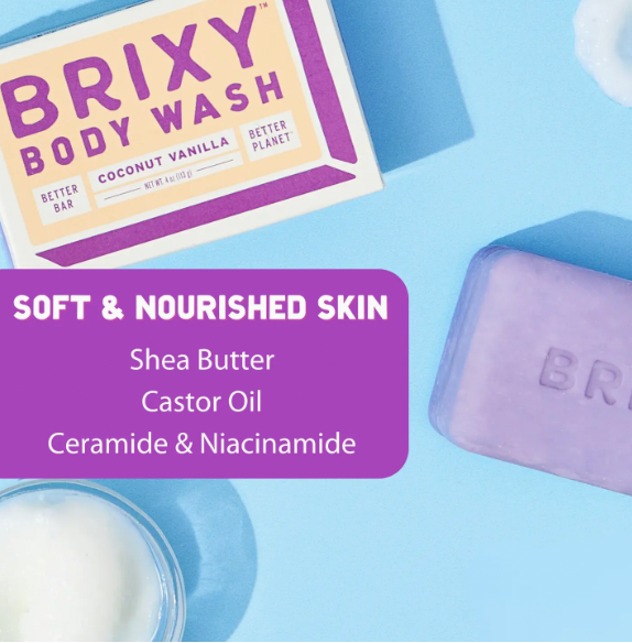 Moisturizing Body Wash Bar For Skin Barrier Support - Coconut & Vanilla