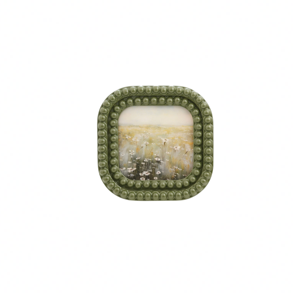 Resin Bobbin Photo Frame - green
