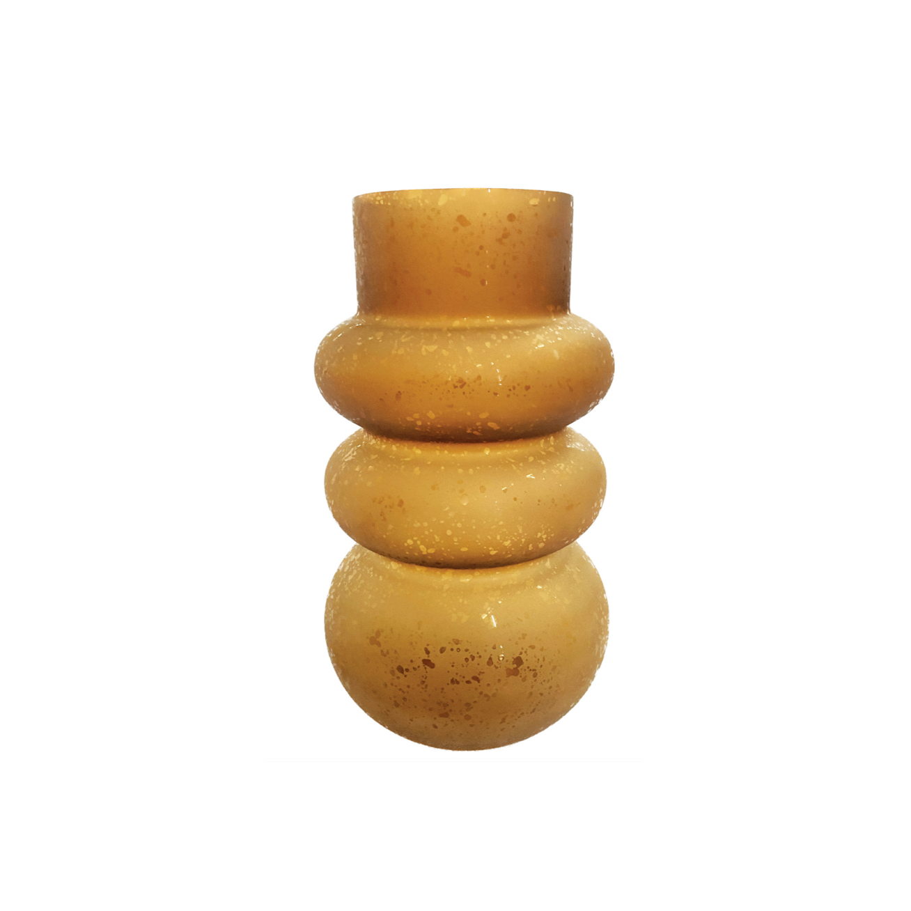 Recycled Frosted Brown Glass Vase