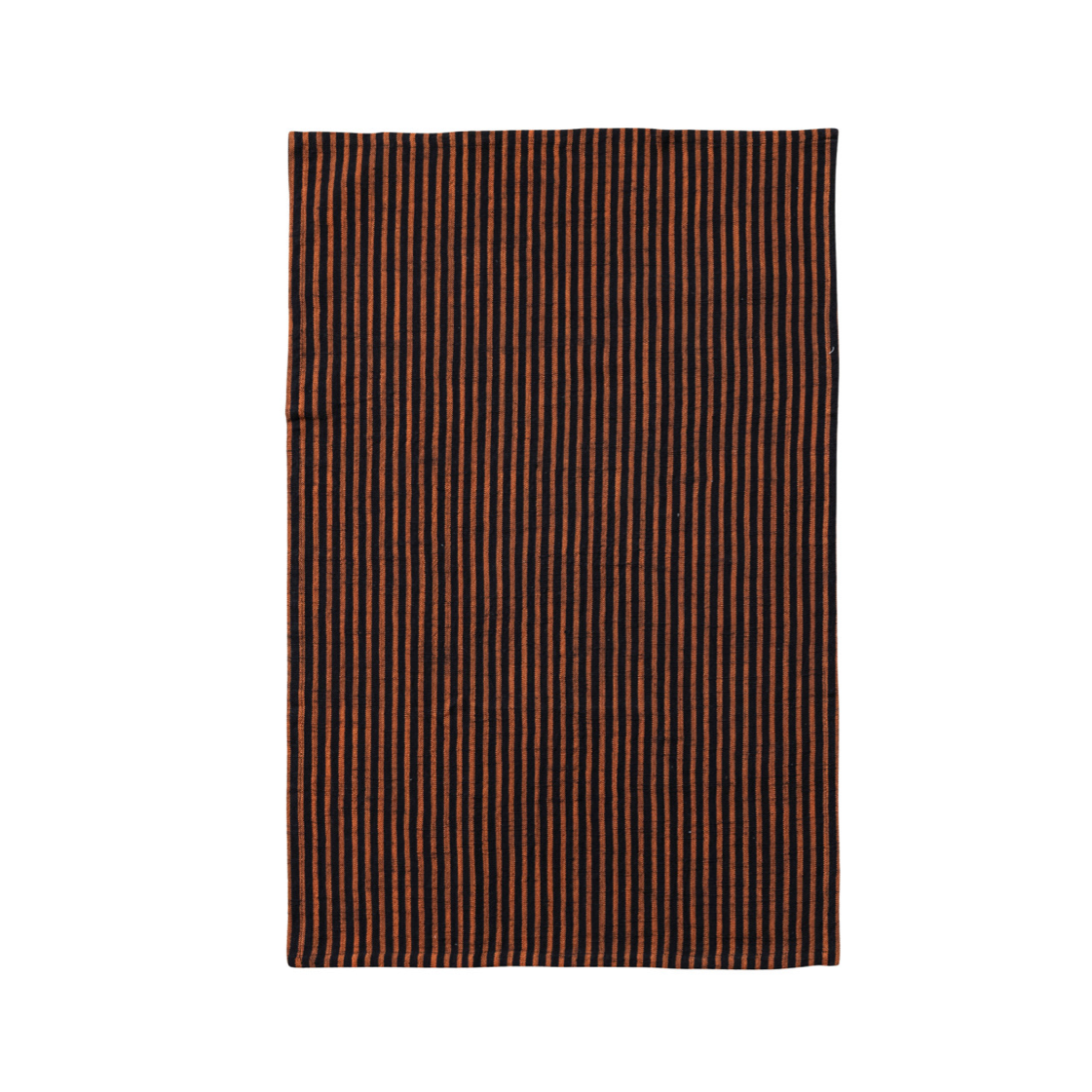 black & Orange striped teat towel