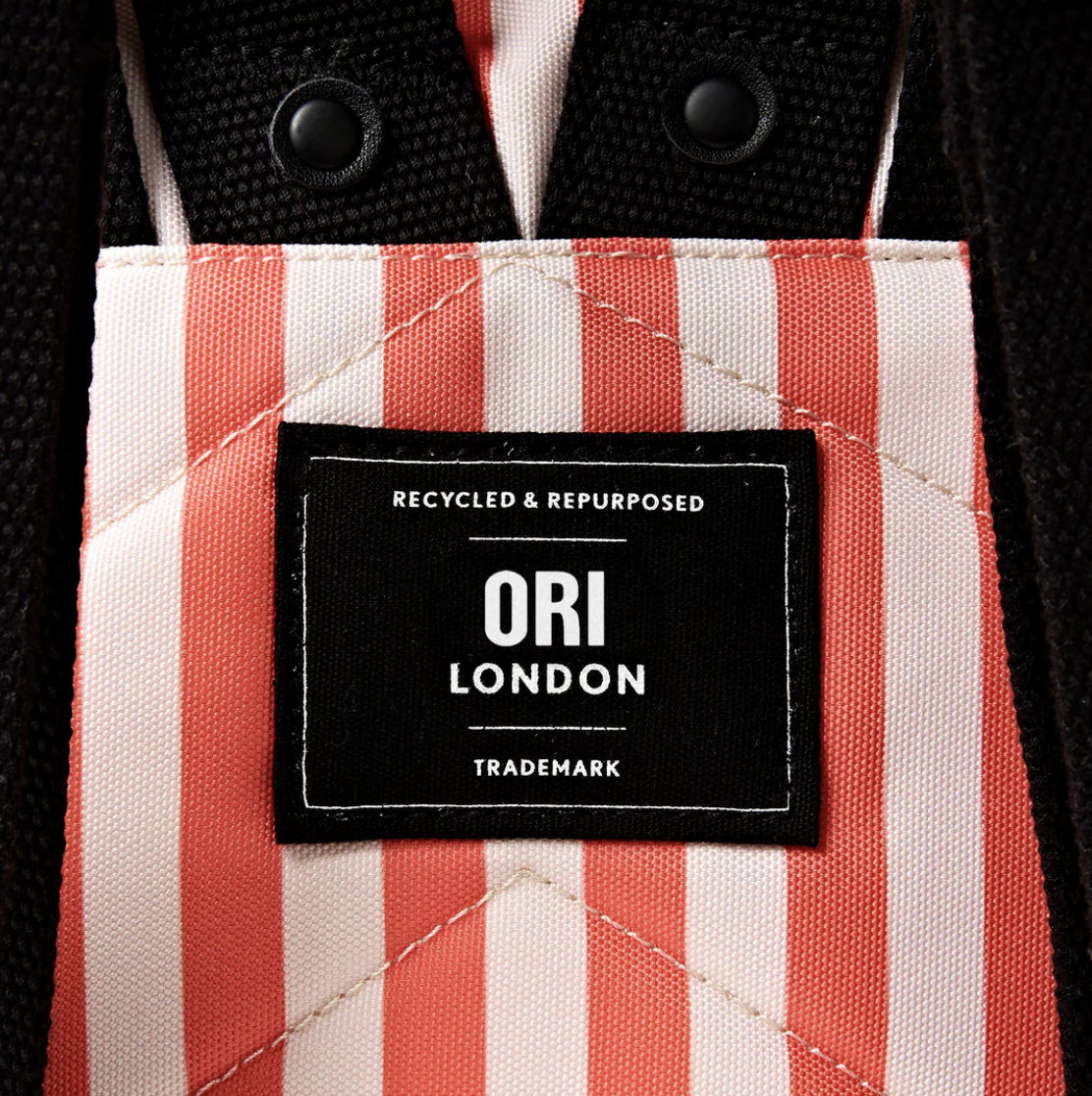 Bantry Backpack in Coral Stripe