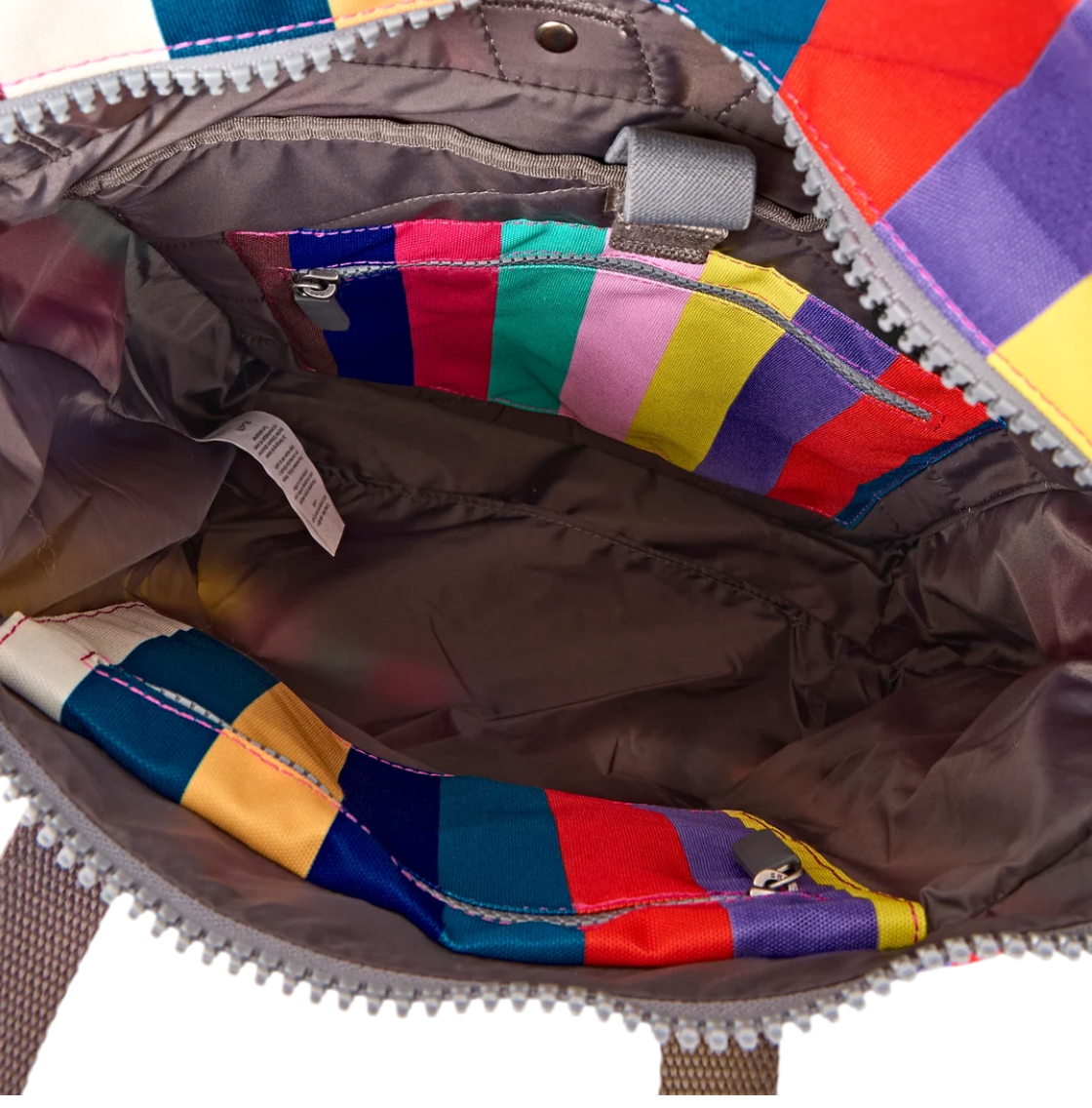 Canfield Roll Top Backpack in Wide Multi Stripe
