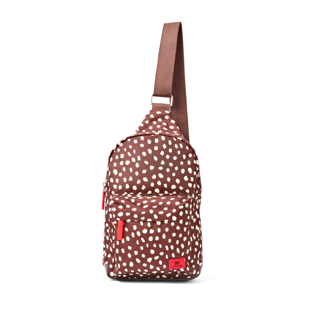 Willesden Sling Bag in Brown Dot