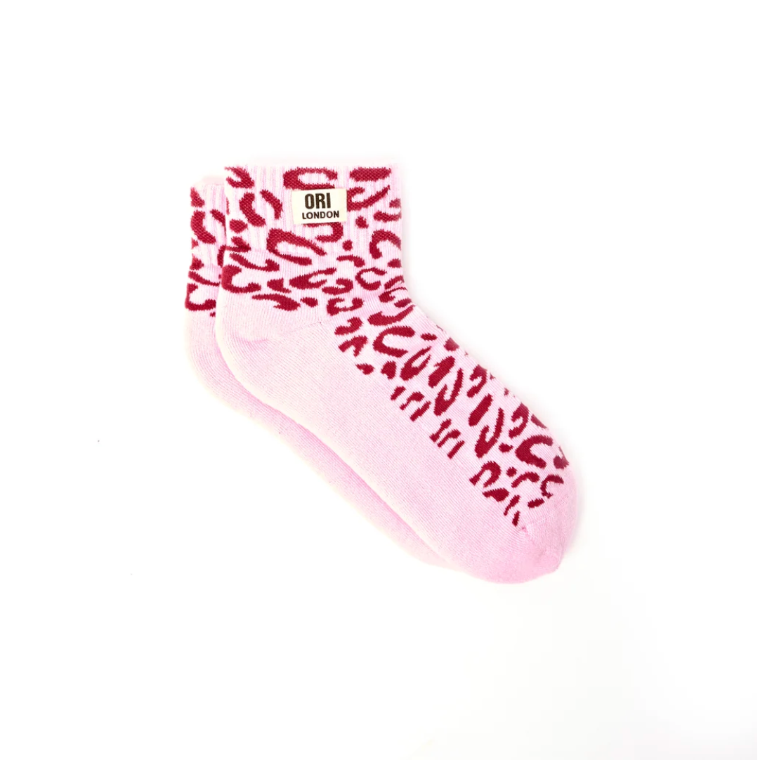 Wembley Ankle Socks for Women in Vintage Ruby