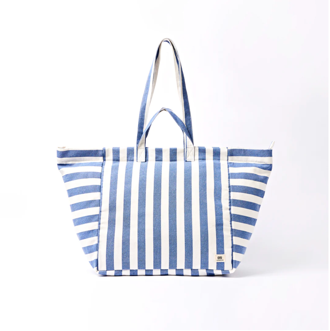 Marylebone Tote Bag in Denim Stripe
