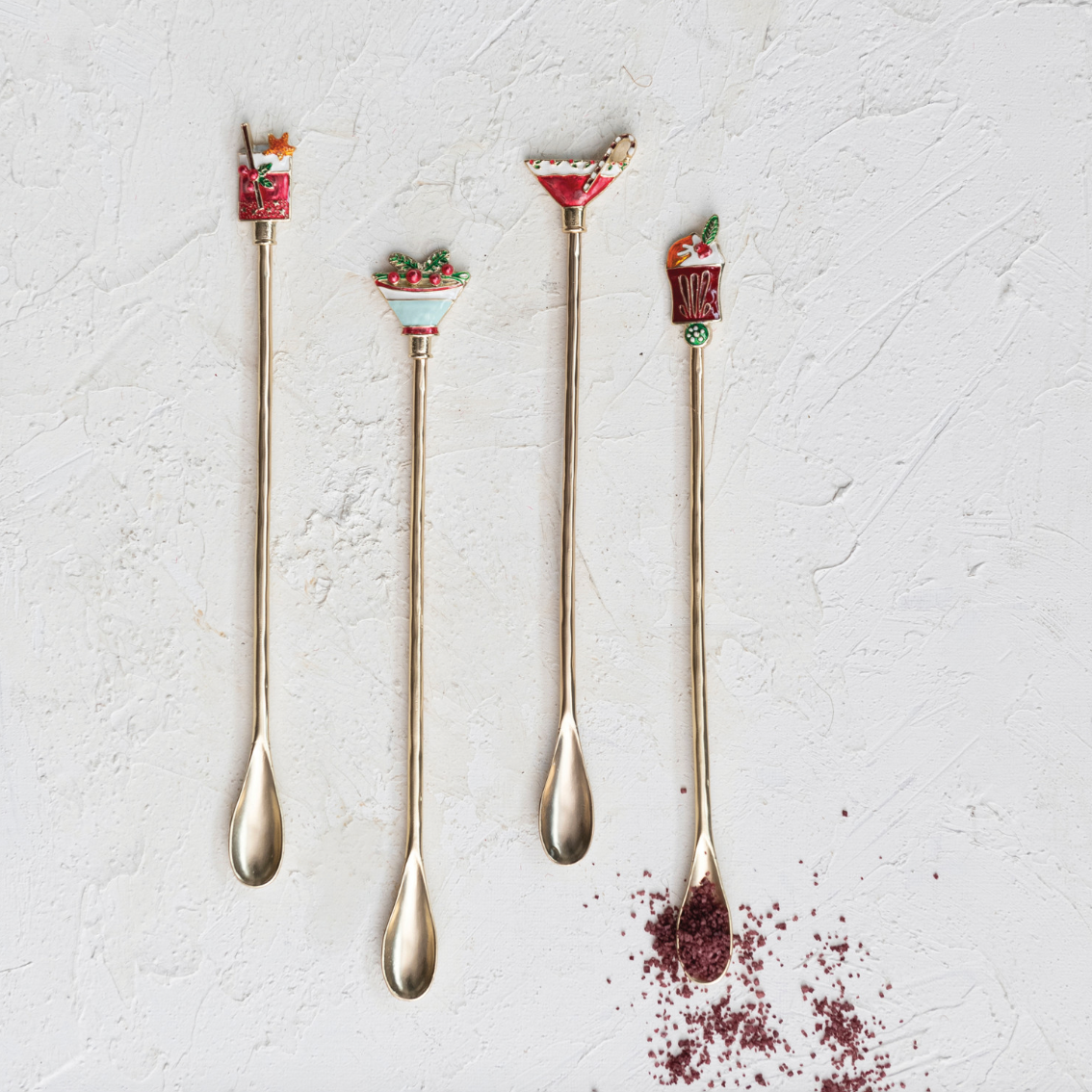 Festive Sip Cocktail Spoon – 4 Different Styles