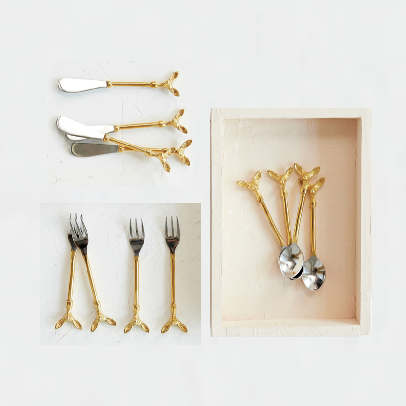 Gold Deer Head Spoon