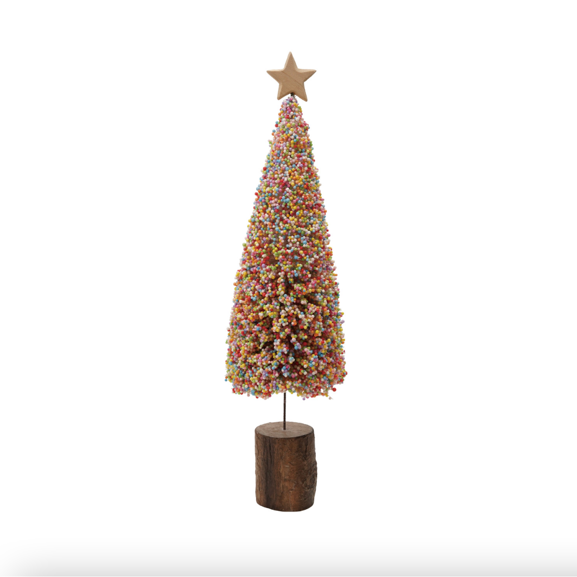 Confetti Christmas Tree - 5" Round x 18"H