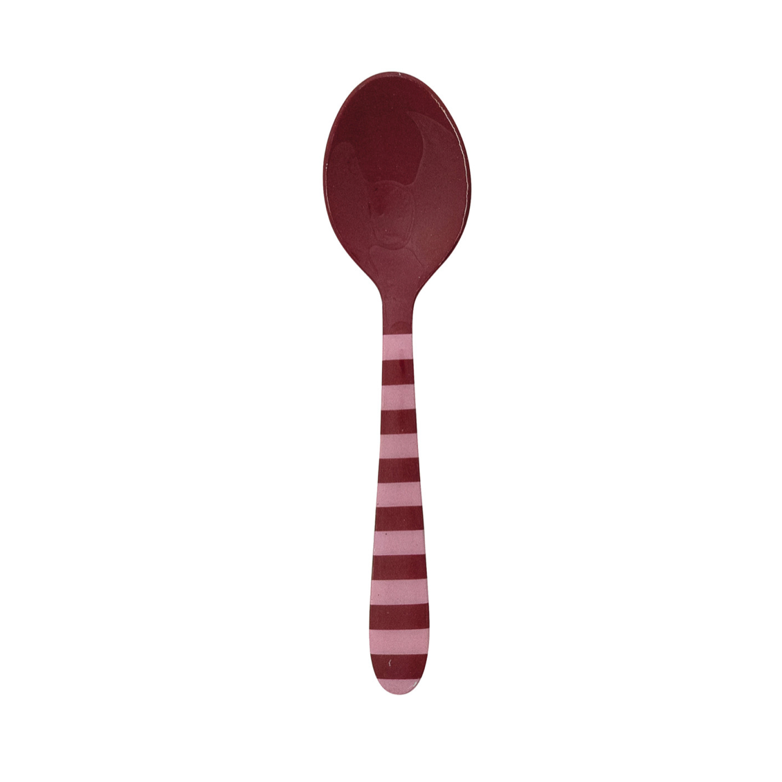 Holiday Whimsy Striped Spoon - Maroon & Pink