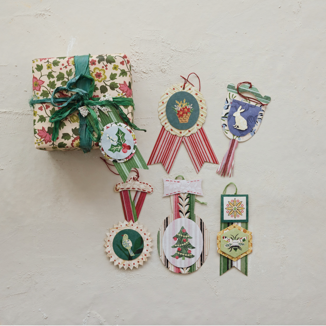 Award Medal Recycled Paper Gift Tags - Set of 6
