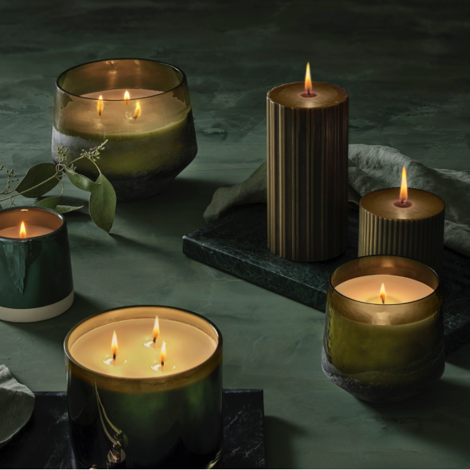 Balsam & Cedar Baltic Glass Candle