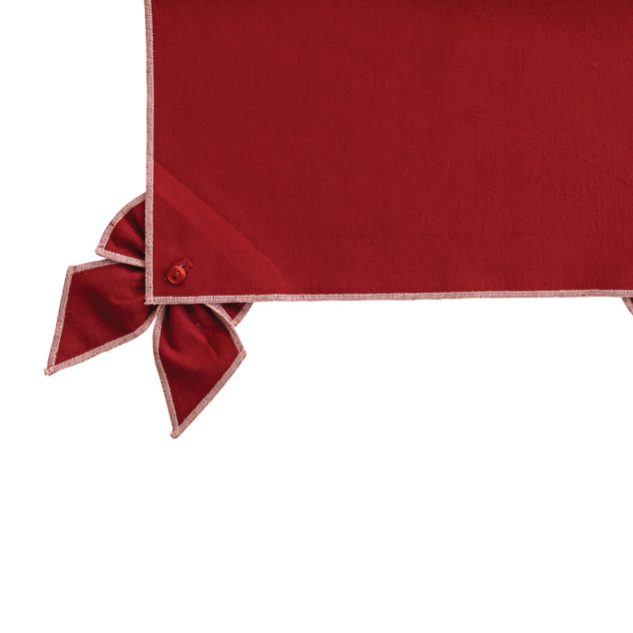 Detachable Bow Table Runner - Red