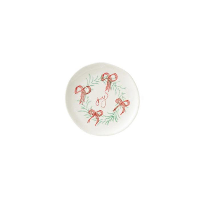 Stoneware Holiday Plates - Joy