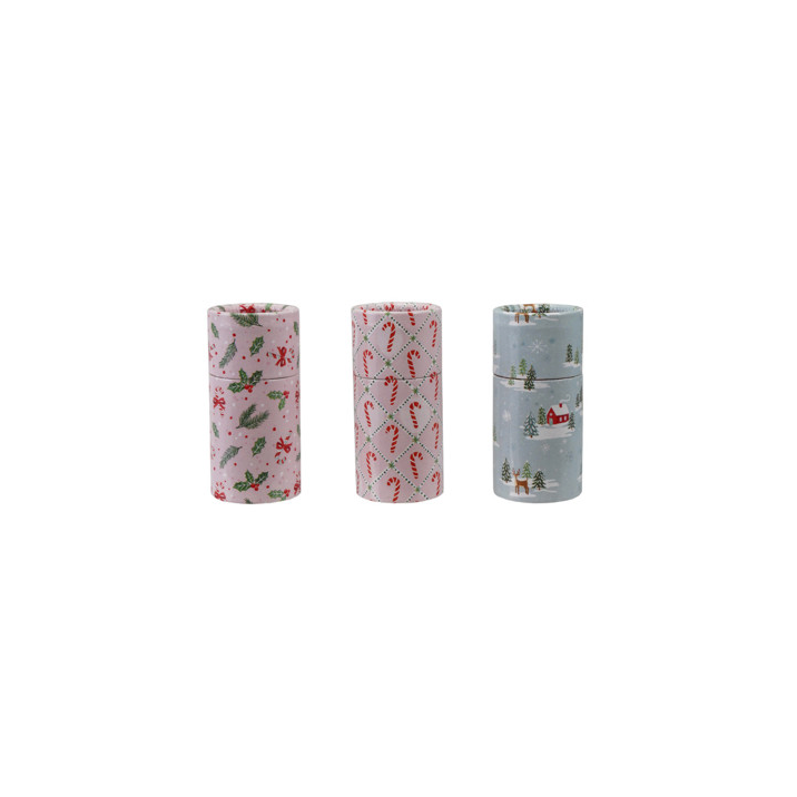 Vintage Holiday Pattern Safety Matches Tube - 3 Styles