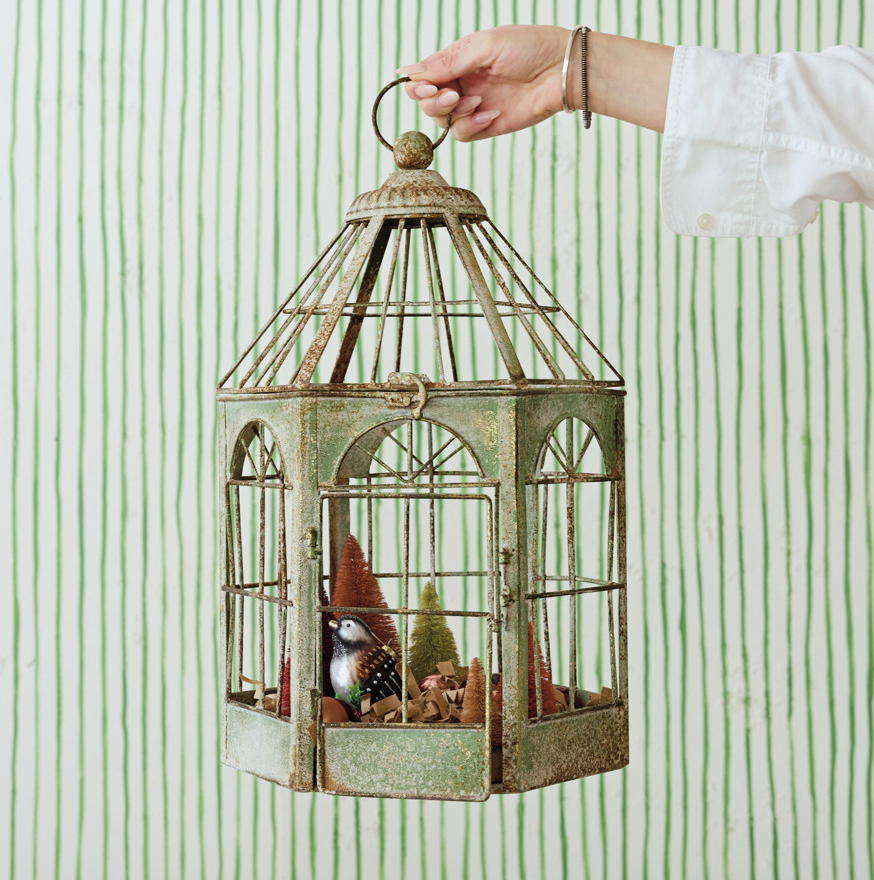 Metal Terrarium - Verdigris Finish