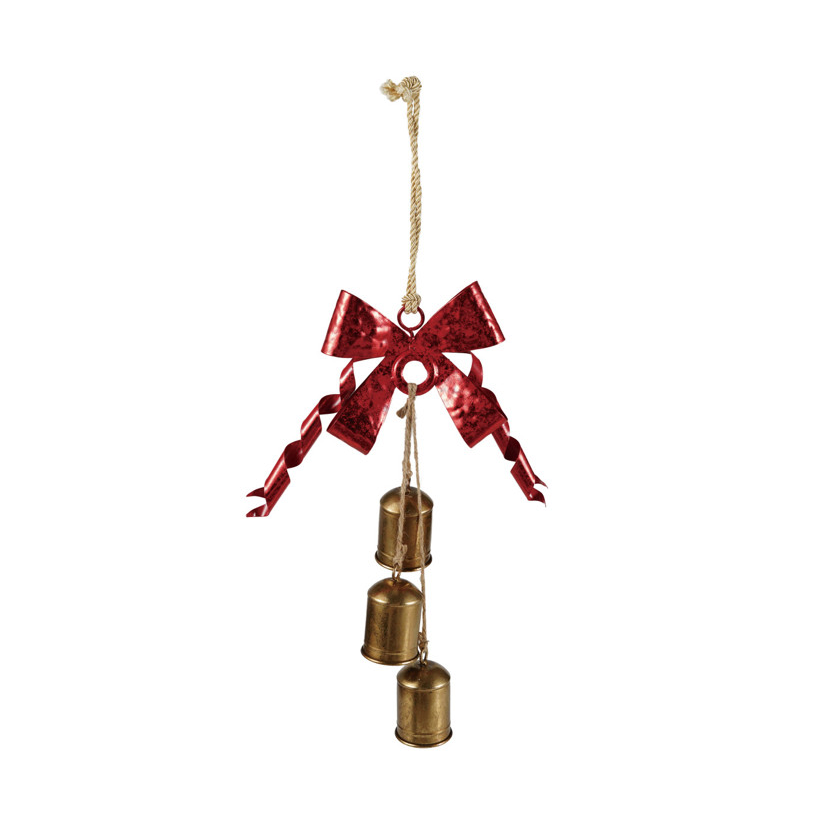 Hanging Metal Bells - Gold Finish