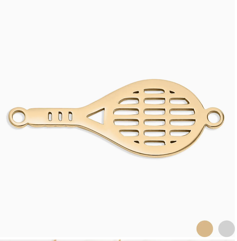 Tennis Connector Charm