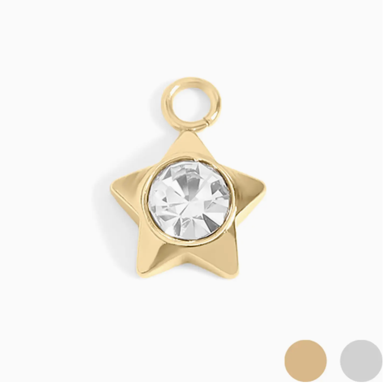 Star with Cubic Zirconia Charm