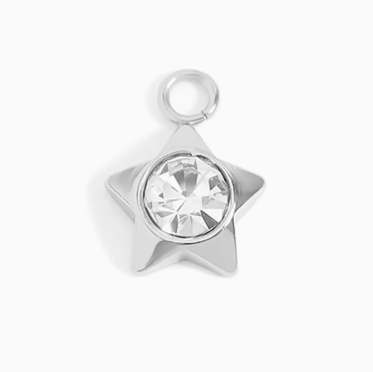 Star with Cubic Zirconia Charm