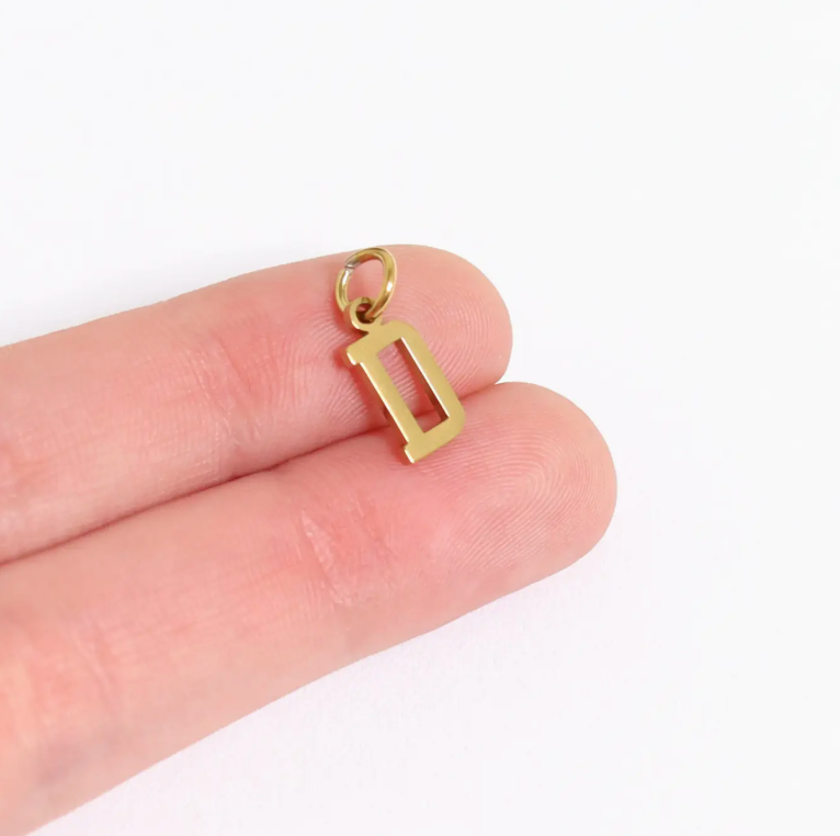 Small Sport Letter Charms