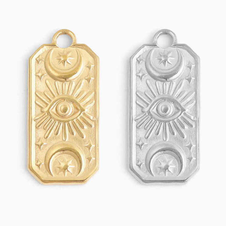 Rectangle Mystical Evil Eye Charm