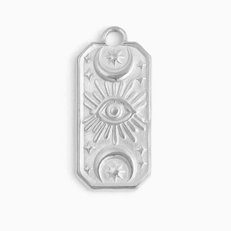 Rectangle Mystical Evil Eye Charm