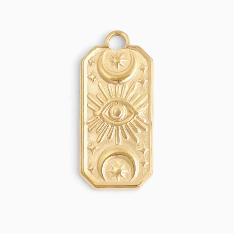 Rectangle Mystical Evil Eye Charm