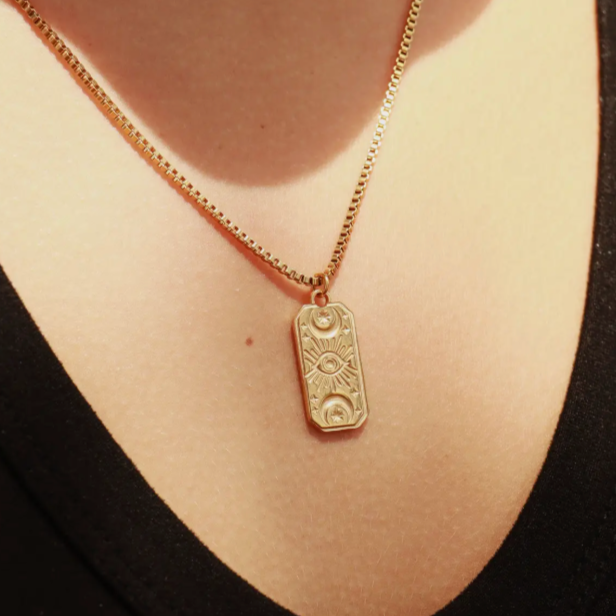 Rectangle Mystical Evil Eye Charm