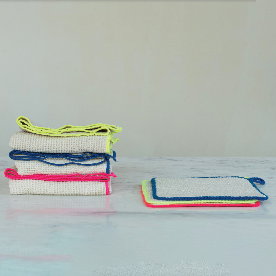 Neon Cotton Crocheted Pot Holder - 3 Color Options