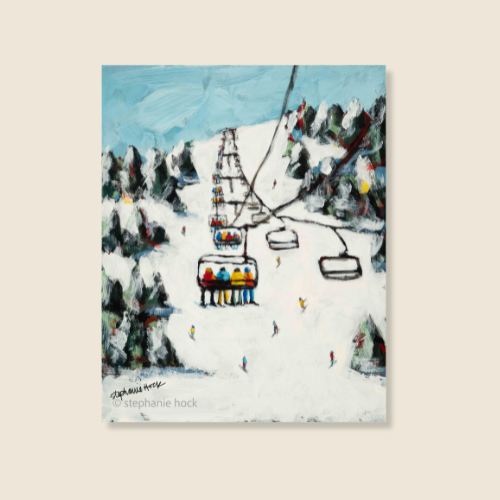 "Lift Together" - Original Painting - Winter Solstice Art Show