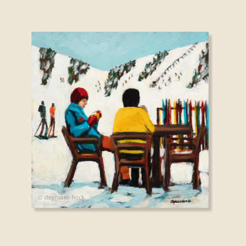 "Warming Up" - Original Painting - Winter Solstice Art Show