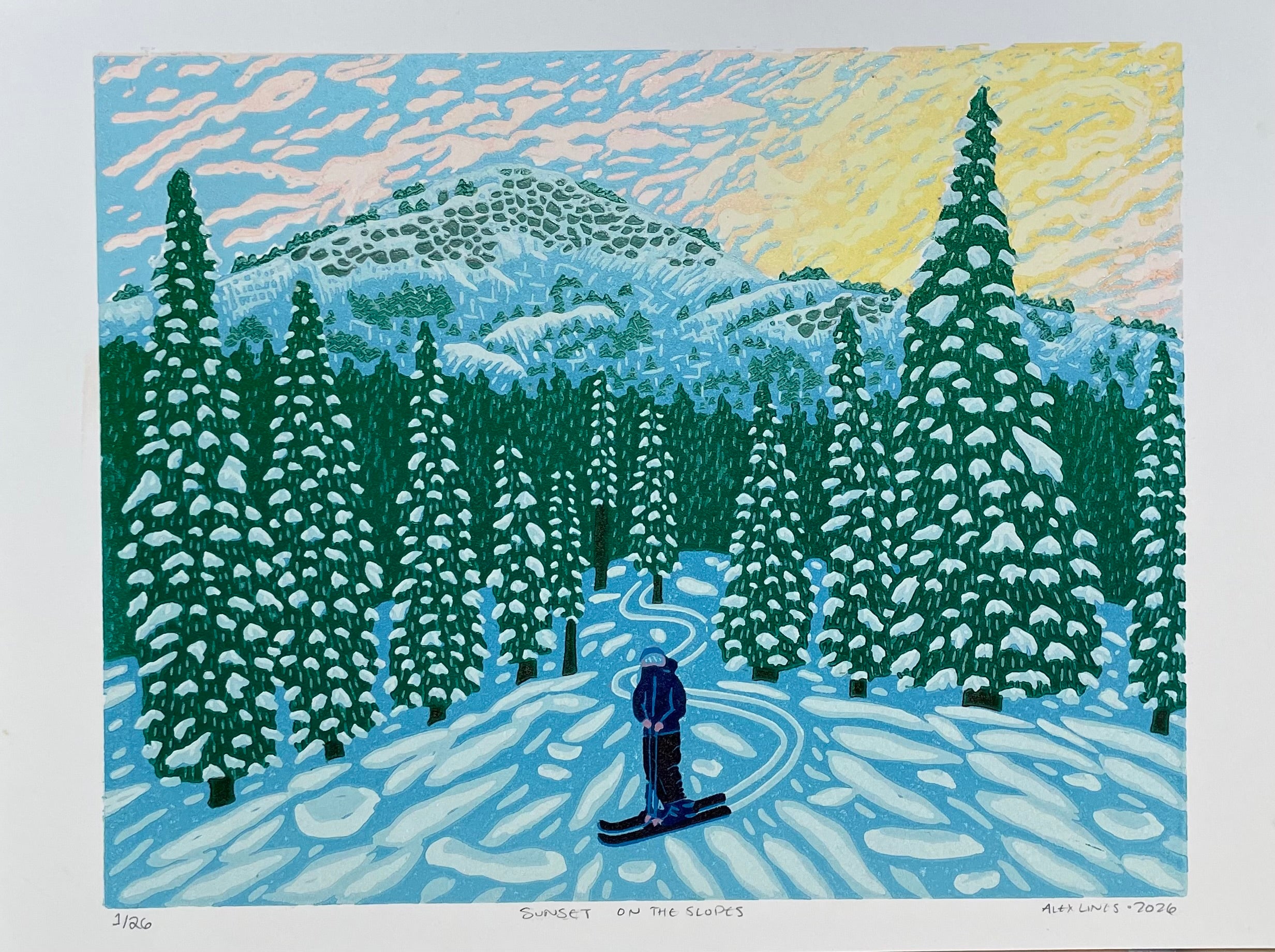 Sunset on the Slopes Print