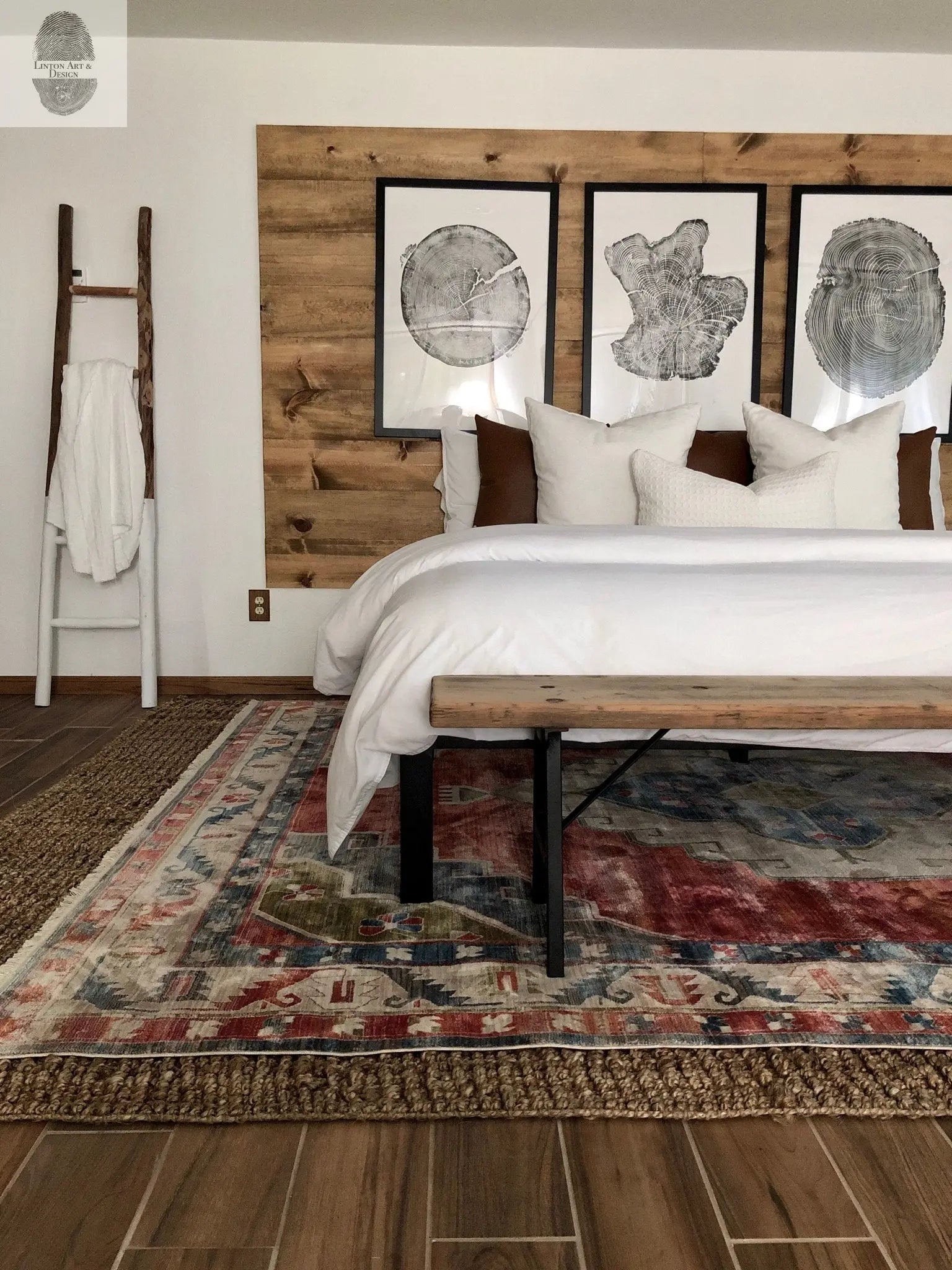 Tree rings Print, Three Panel Wall Art, Woodcut print, Lumber, Tree of Life, Sacred Geometry, Live Edge, Shabby Tree, Each 24x36 inches