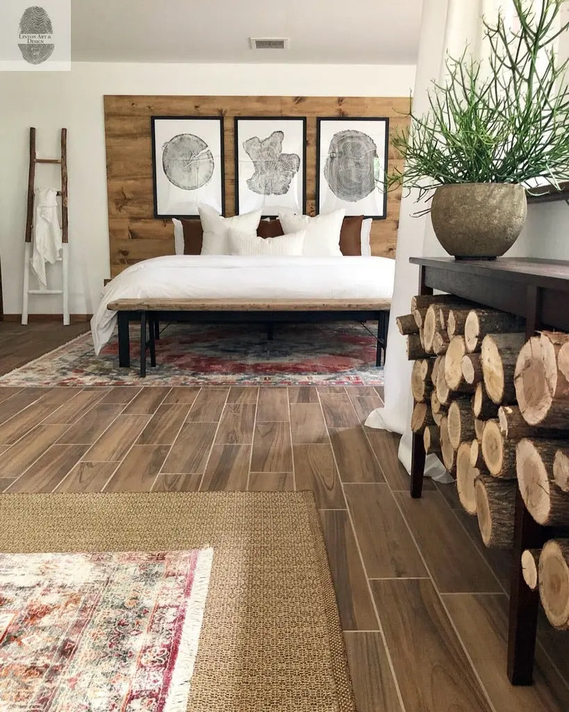 Tree rings Print, Three Panel Wall Art, Woodcut print, Lumber, Tree of Life, Sacred Geometry, Live Edge, Shabby Tree, Each 24x36 inches