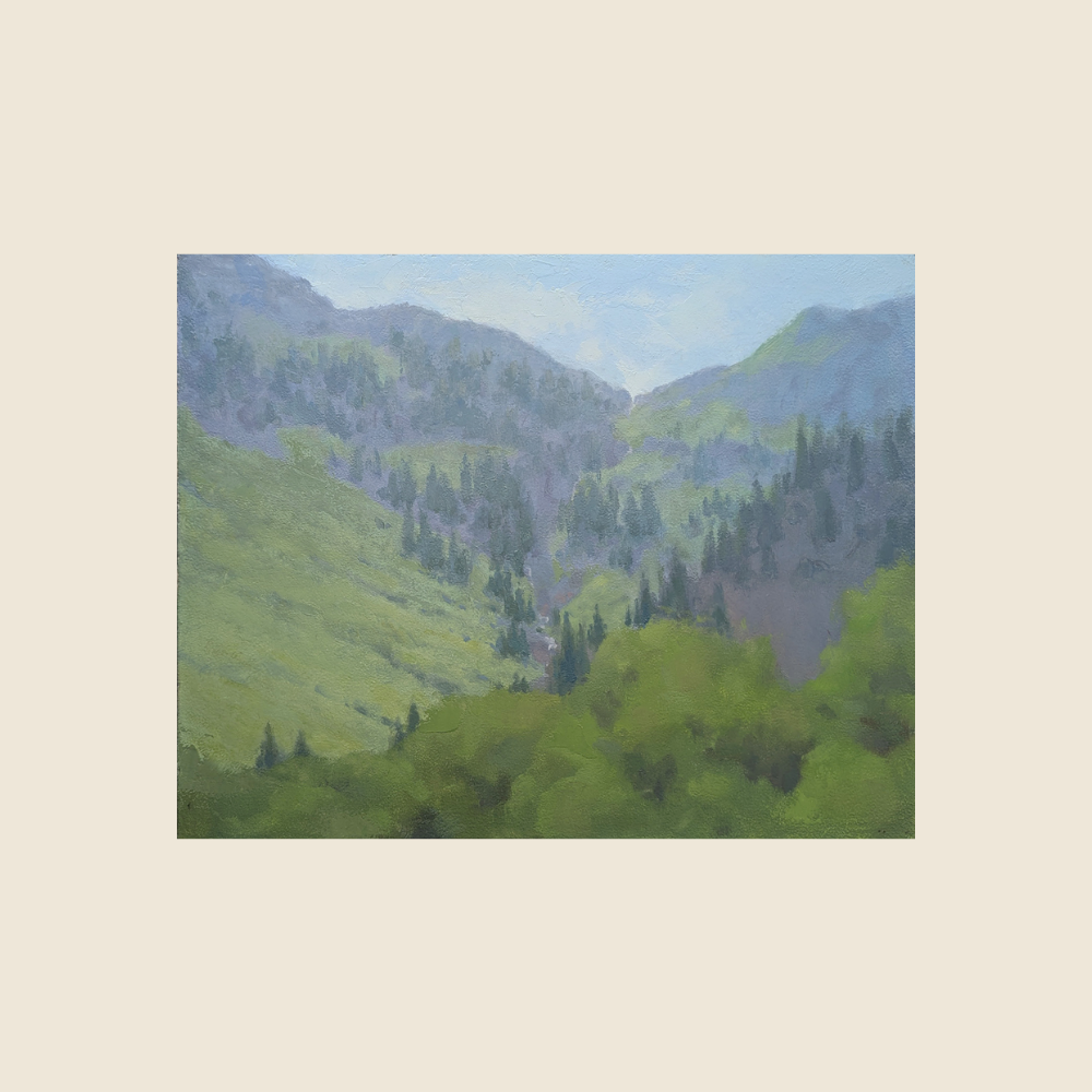 "Green Mountain Awakening" - Original Painting - New Beginnings Art Show